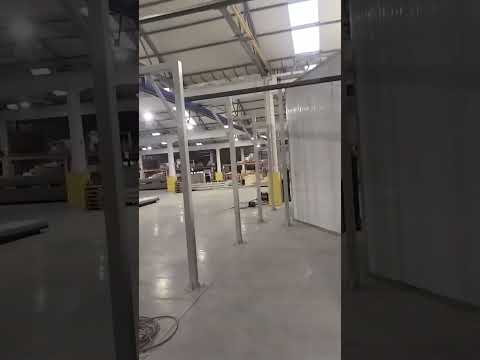 Automatic powder coating line for EU customers, under installation.