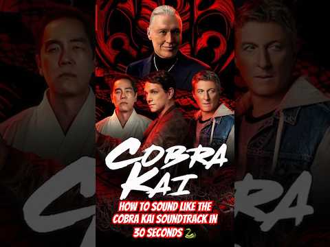 How to sound like the Cobra Kai soundtrack in 30 seconds 🐍 #cobrakai #shredguitar #synthesizer