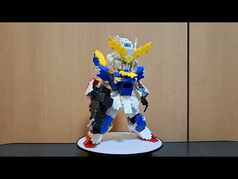 【LaQ】ぺたぞうブロック王国０９１　LaQでＶ２ガンダムをつくりました