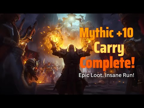 What a Mythic +10 Carry Looks like In Retail World Of Warcraft