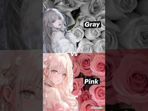🩶 Gray 🆚pink🩷 ,🎀 #shortsviral 🎀#subscribe #ytshorts @allshortsjiya 🎀
