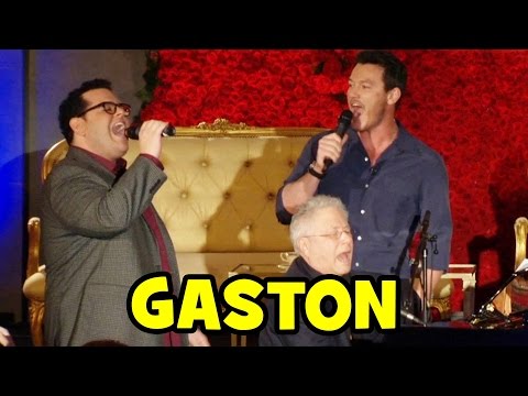 Luke Evans & Josh Gad Sing "GASTON" Live at Beauty and the Beast Press Conference - UCS5C4dC1Vc3EzgeDO-Wu3Mg