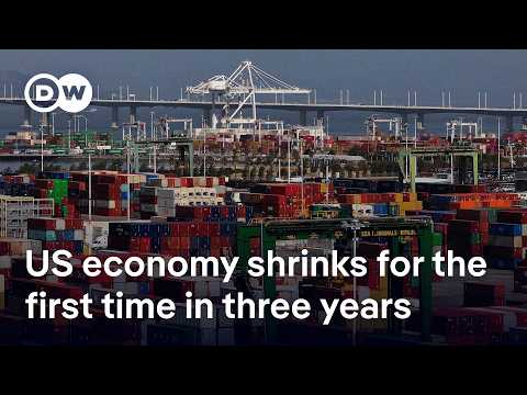Trump blames Biden after US economy shrinks | DW News