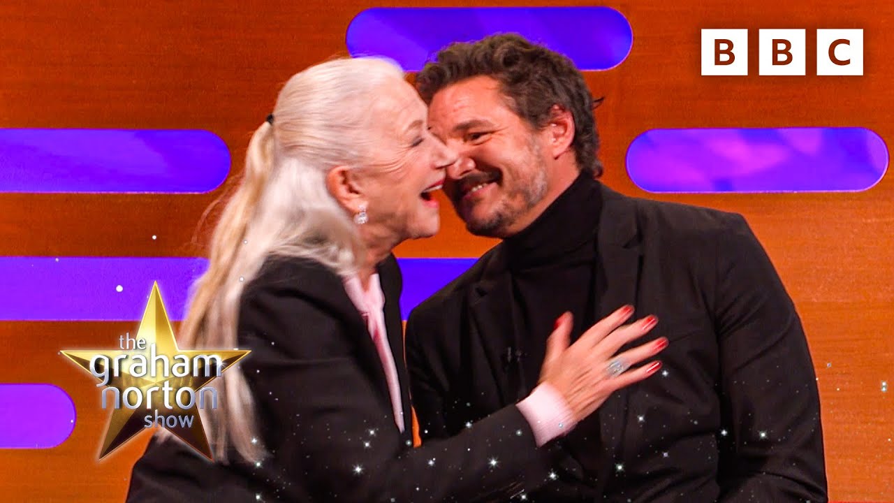 Pedro Pascal Swerves A Kiss From Dame Helen Mirren 🫣 | The Graham Norton Show – BBC