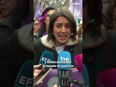 Irene Montero, en el #8M en Madrid: 