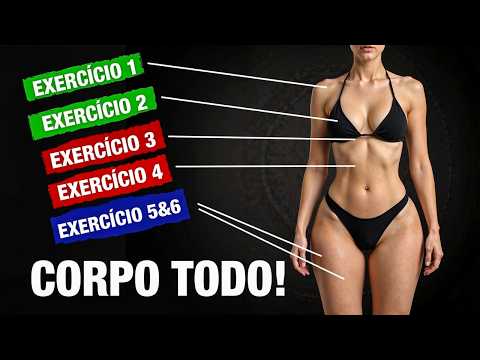 6 Exercícios Que TODA MULHER  Deve Fazer (Defina CORPO TODO em Casa!)