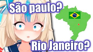Ela tentou ADIVINHAR SOBRE O BRASIL...