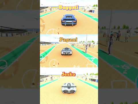Buggati 🆚 pagani 🆚 Jesko jump test 🔥 in cpm2 #shorts #cpm #cpm2 🙂‍↕️