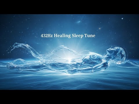 432Hz Light Through Water | Glass Energy Soundscape for Deep 1-hour Sleep & Relaxation”