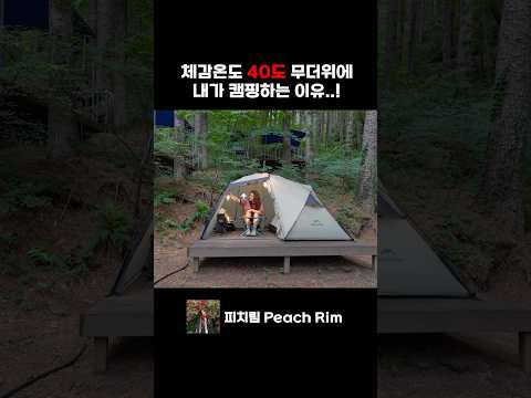 체감온도 40도 폭염에 캠핑하는 이유..? #shorts  #우중캠핑 #raincamping