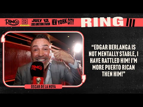 WOW! Oscar De La Hoya RUINS Edgar Berlanga & Shakur Stevenson After Press Conference BEEF