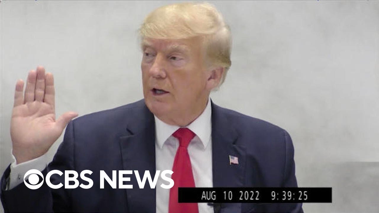 CBS News obtains exclusive video of Trump’s deposition in New York fraud case