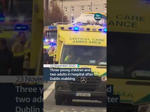 Children among five people injured in 'appalling attack' in Dublin #itvnews #news #dublin