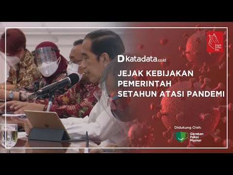 Jejak Kebijakan Pemerintah Setahun Atasi Pandemi | Katadata Indonesia