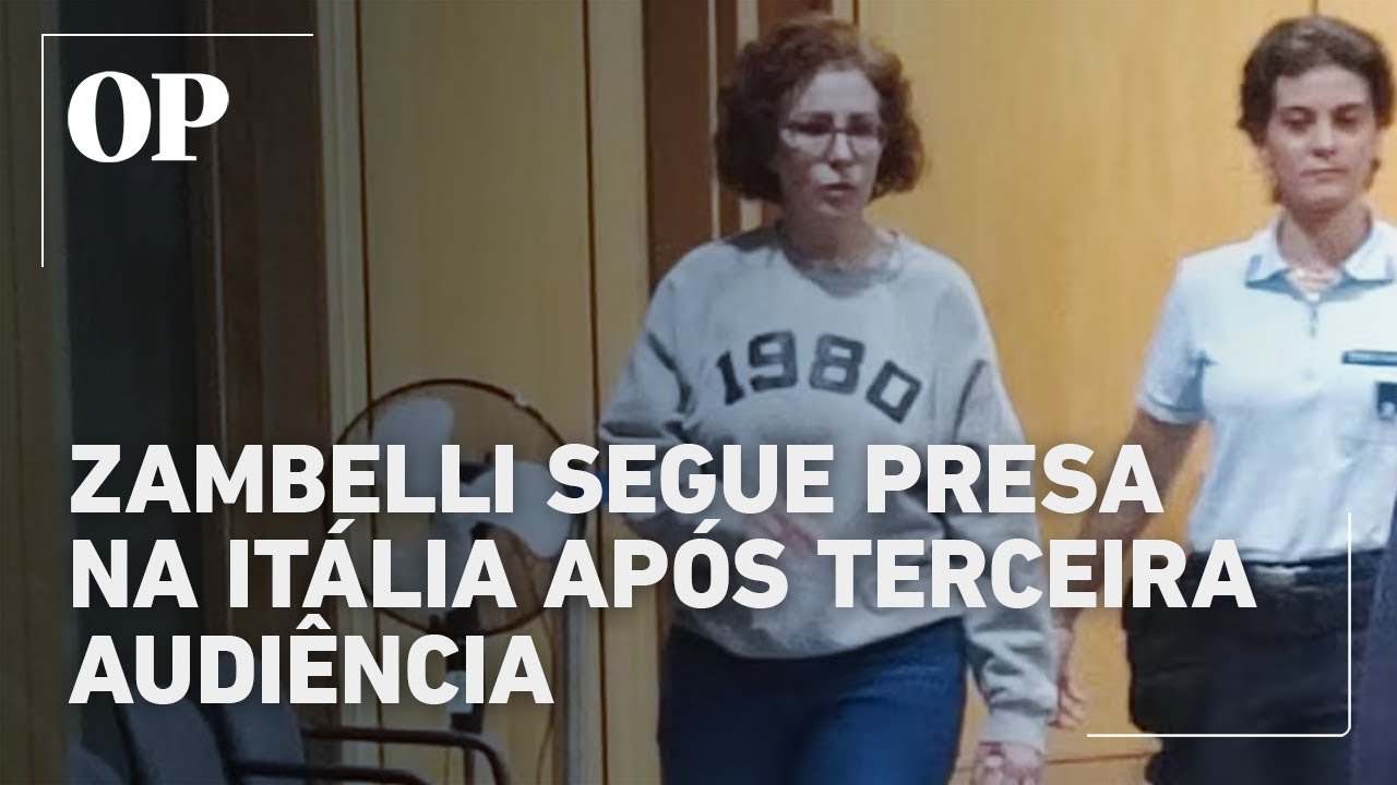Zambelli permanece presa na Itália após terceira audiência laudo será analisado