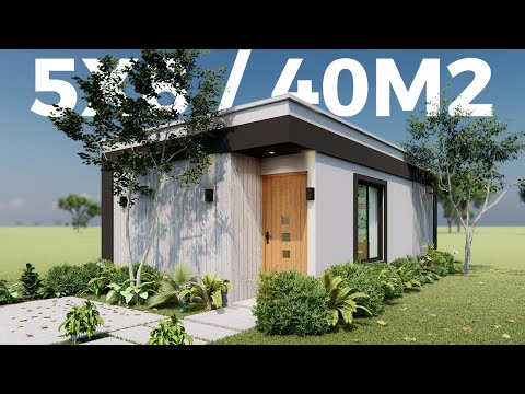 😲 Amazing Small and modern house of 40 square meters 🏡 Would you live here ❓