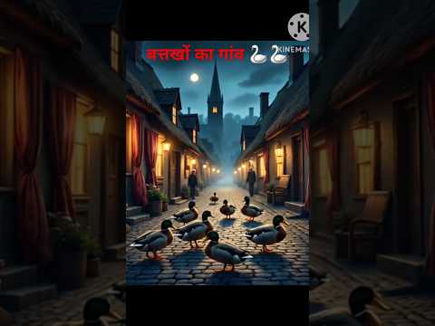 बत्तखों का गांव 🦢🦢 #trending #ytshorts #hindistories #sk kids world