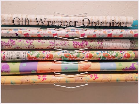 DIY Dollar Tree Gift Wrapping Paper Wall Organizer - Easy $1 - UCfMpJTS7Ttn0hmdvRcuqEfw