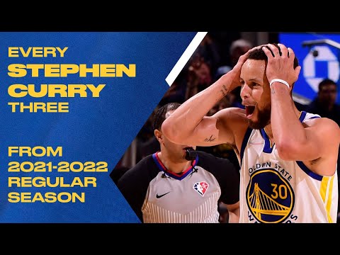 EVERY Stephen Curry Three From 2021-2022 NBA Season video clip