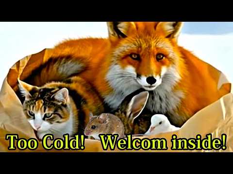 Cozy Winter Tail : A tiny Bag Saved Them ALL,,,(Heartwarming Story)- Versión Gato (4K)