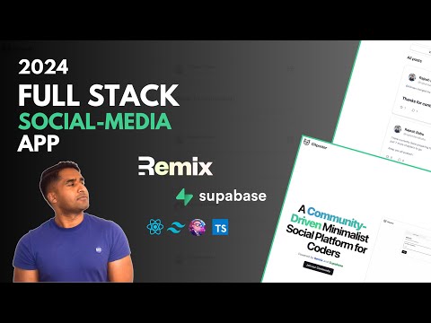 Build a Complete Social Media Platform with Remix(V2), Supabase(with OAuth) and TailwindCSS