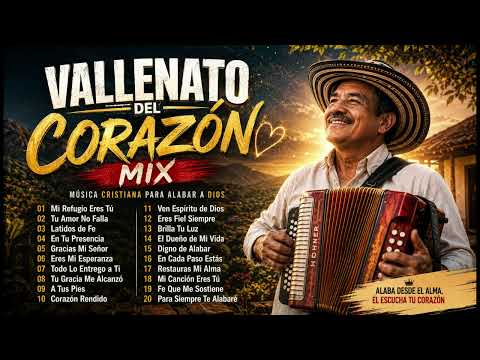 Vallenato del Corazón ❤️ Mix | Música Cristiana para Alabar a Dios 🙏 | Las Mejores Alabanzas 2026