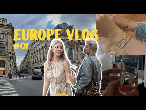 【日韓カップル】2人で初めてのフランスでロマンチックな時間を過ごしに行く | ヨーロッパVlog 01
