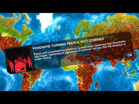 PewDiePie's Zombie Horde Takes Over The World in Plague Inc: Evolution - UCK3eoeo-HGHH11Pevo1MzfQ