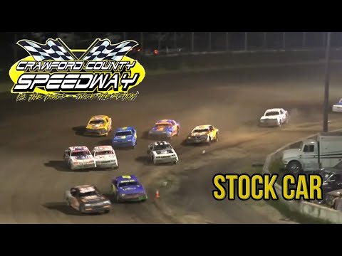 Stock Car | Crawford County Speedway | 7-23-2021 - dirt track racing video image