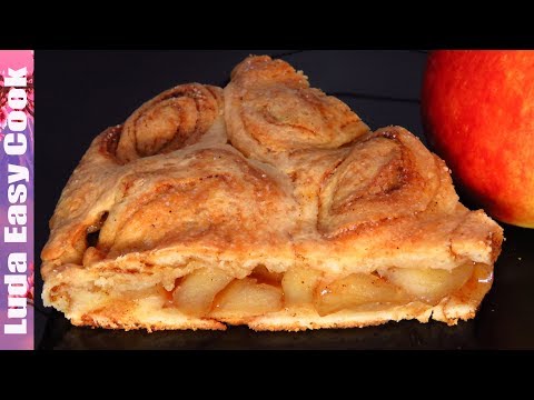 НОВЫЙ Необычный ПИРОГ Яблочный Синнабон на творожном тесте | APPLE PIE CINNABON