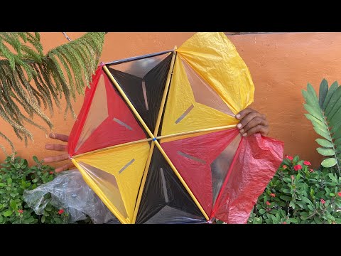 Como Hacer Una Chichigua Estrella ⭐️ De 4 Colores Tutorial Paso A Paso Fácil 🧵 Papalote papagayo 
