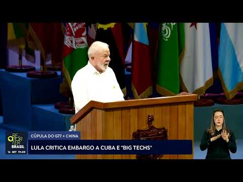 Lula critica embargo a Cuba e 