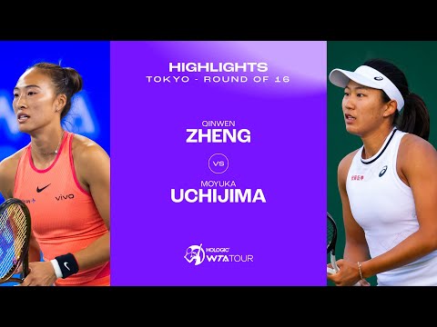 Zheng Qinwen vs. Moyuka Uchijima | 2024 Tokyo Round of 16 | WTA Match Highlights