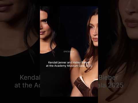 Kendall jenner and hailey bieber at #academymuseum #kendalljenner #hailey