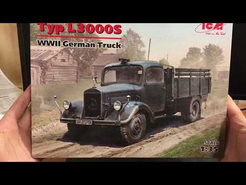 WWII German Truck Mercedes Benz L3000s от ICM 1:35. Часть 2