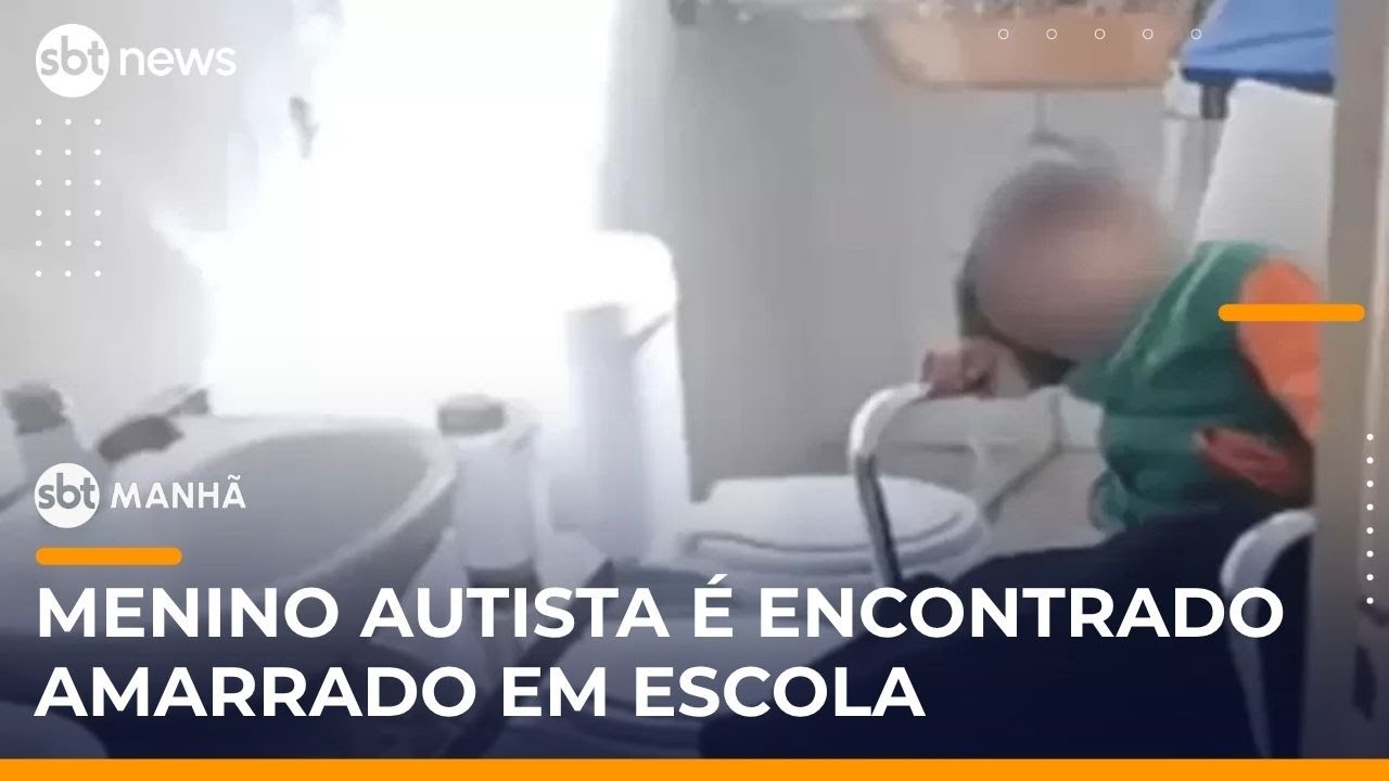 Professora é presa por deixar menino com autismo amarrado em banheiro de escola | SBTManhã