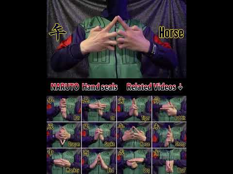 【NARUTO】ナルト忍術の印の組み方  NARUTO shippuden/ Ninja Ninjutsu Lesson/ How to Hand seals signs