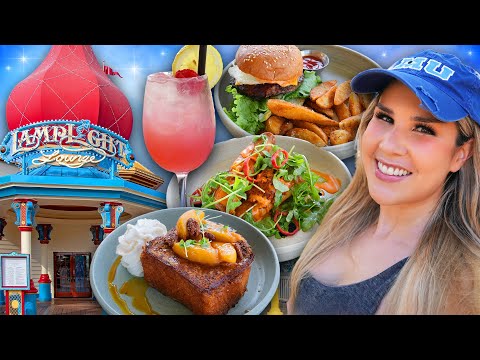 LAMPLIGHT LOUNGE WEEKEND BRUNCH 🍓🥞 A Disneyland Must-Do! California Adventure Food Vlog 2025