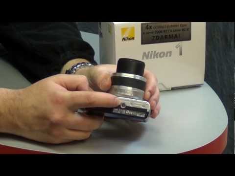 Videorecenze Nikon 1 J1 + 10-30 mm černý + 8GB karta + originální brašna + čistící utěrka!