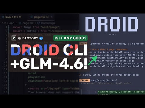 Droid CLI + GLM-4.6 + FREE 4.5 Sonnet,GPT-5 : Is it really the NEXT CLAUDE CODE?