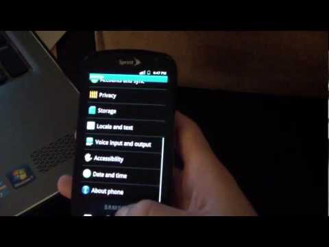 How to install Stock Deodex EI22 Gingerbread Rom on the Samsung Epic 4G - UCbR6jJpva9VIIAHTse4C3hw