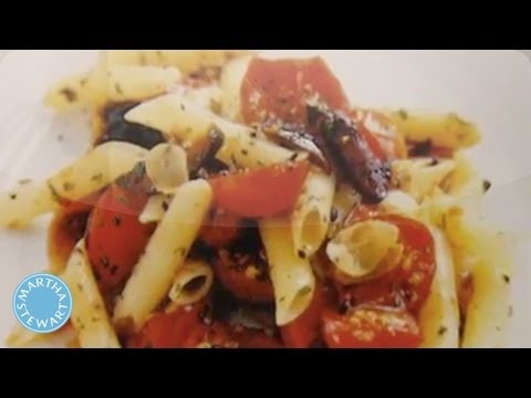 Penne With Cherry Tomatoes and Black Olives - Martha Stewart - UC6JBm9OAkpI6NUBV_NsLxTA