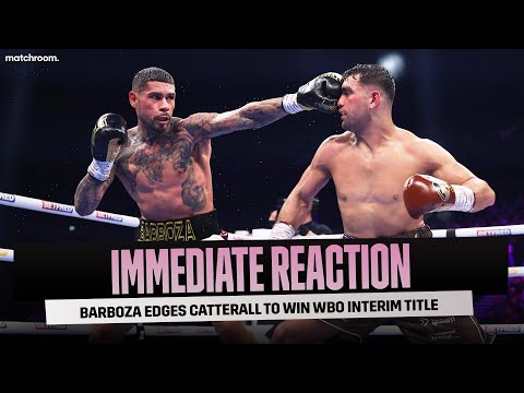 Arnold Barboza Post-Fight Press Conference After Jack Catterall Fight