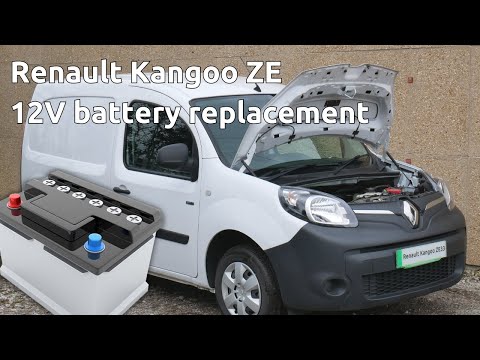 How to replace the 12V battery in a Renault Kangoo Electric van (ZE22 & ZE33 models)