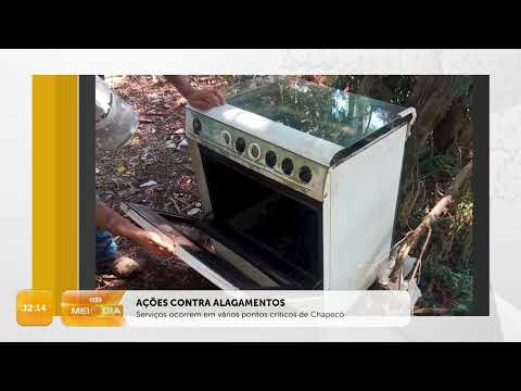 Ações contra alagamentos ocorrem em vários pontos críticos de Chapecó | Segurança | SCC Meio-Dia