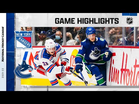 Rangers @ Canucks 11/2/21 | NHL Highlights