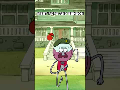 Pops and Benson. Opposite vibes. Same round head. Peak chaotic aesthetic edit. | Regular Show lore