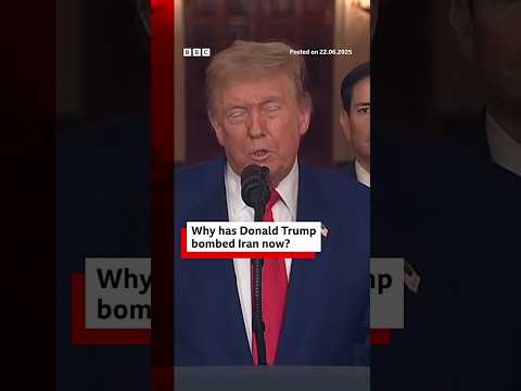 Donald Trump said US strikes "totally obliterated" Iran's nuclear enrichment facilities. #BBCNews