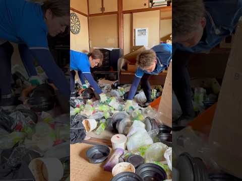 ペットボトルのゴミ屋敷が片付け #ゴミ屋敷 #片付け #断捨離  #片付けられない #shorts #asmr