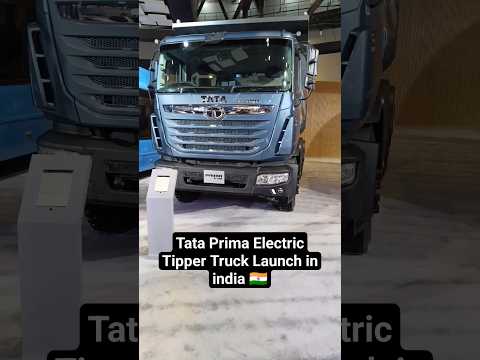 Tata Prima Electric Tipper Truck Launch at Bharat Mobilty global Expo 24 #shorts #ev #electrictruck